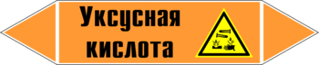 Маркировка трубопровода "уксусная кислота" (k06, пленка, 507х105 мм)" - Маркировка трубопроводов - Маркировки трубопроводов "КИСЛОТА" - магазин "Охрана труда и Техника безопасности"