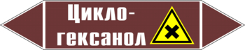 Маркировка трубопровода "циклогексанол" (пленка, 252х52 мм) - Маркировка трубопроводов - Маркировки трубопроводов "ЖИДКОСТЬ" - магазин "Охрана труда и Техника безопасности"